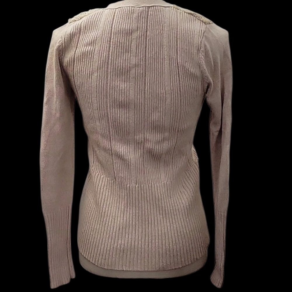 Free People Women's Cream Cardigan with Floral Embroidery And Lace - Picture 5 of 8